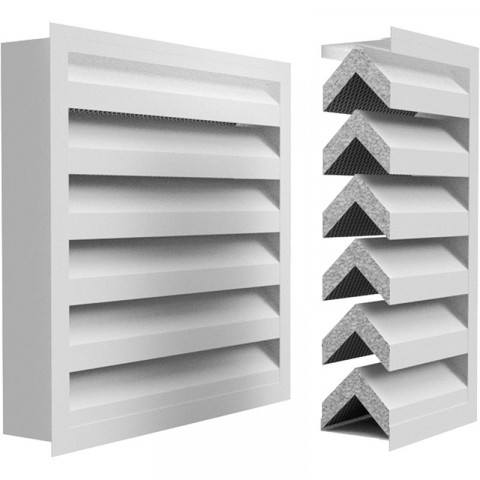 Шумозащитная наружная решетка АКУСТИК 2-300